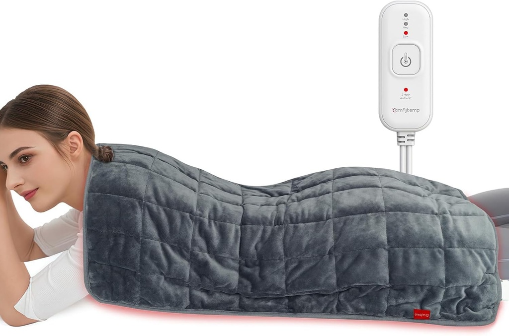 Comfytemp Weighted Heating Pad 17"×33"为后加装,外加大电热帕,生日礼物给妈妈Mom Women Men Dad, Full Body Heated Pad, Deeper Muscle & Pain Relief 配音 页面存档备份,存于互联网档案馆.