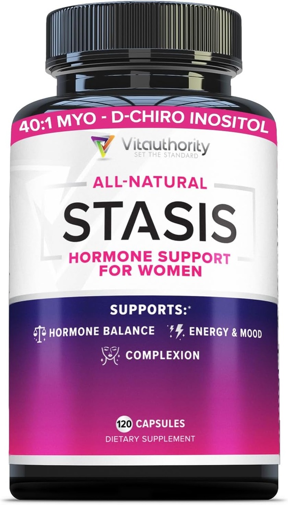 女性荷尔蒙平衡补充剂——40:1 Myo-Inositol & D-Chiro Inositol 与DIM 混合,用于女性荷尔蒙平衡——女性健康维生素用于皮肤能量和循环支持(1个月)