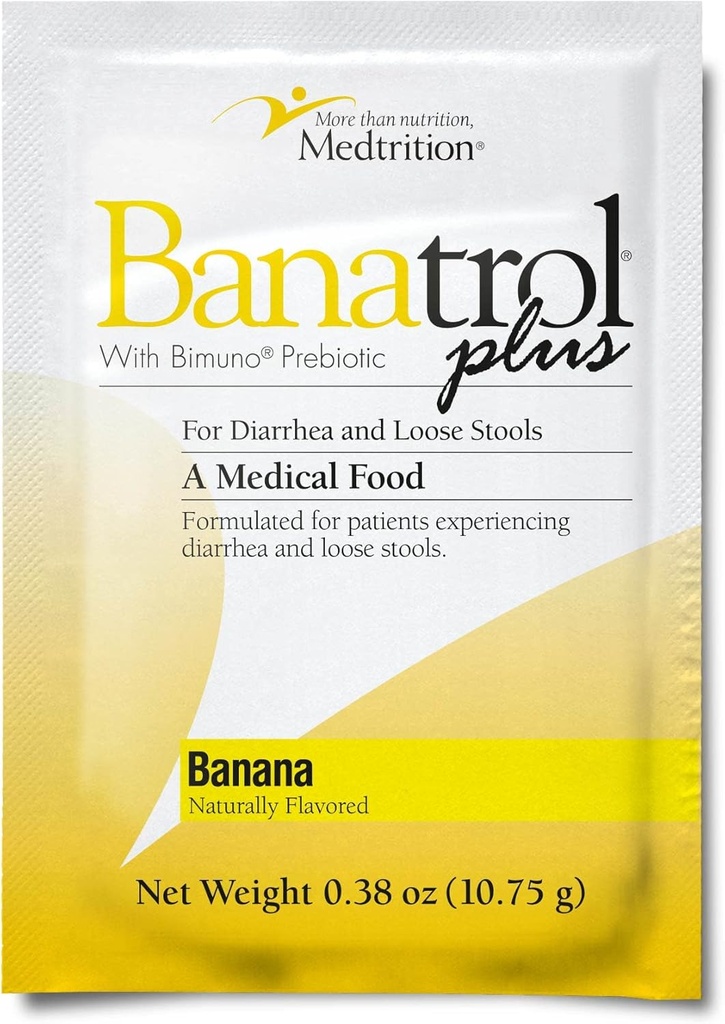Banatrol 天然抗痢药物,预防IBS、反复腹泻、临床辅助医疗食品、非便秘、21种服务(Banana)