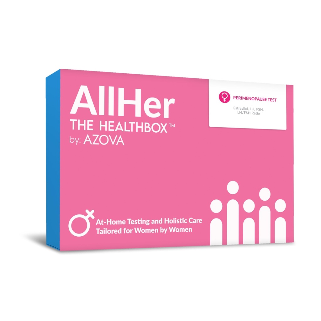 AllHer Perimenopuse Test Kit at-Home Women Hormone Test 与精确结果 QQ 早期 Peri Menopause 测试辅助器与详细报告 QQ CLIA-认证 QQ 全部 FSA HSA 合格