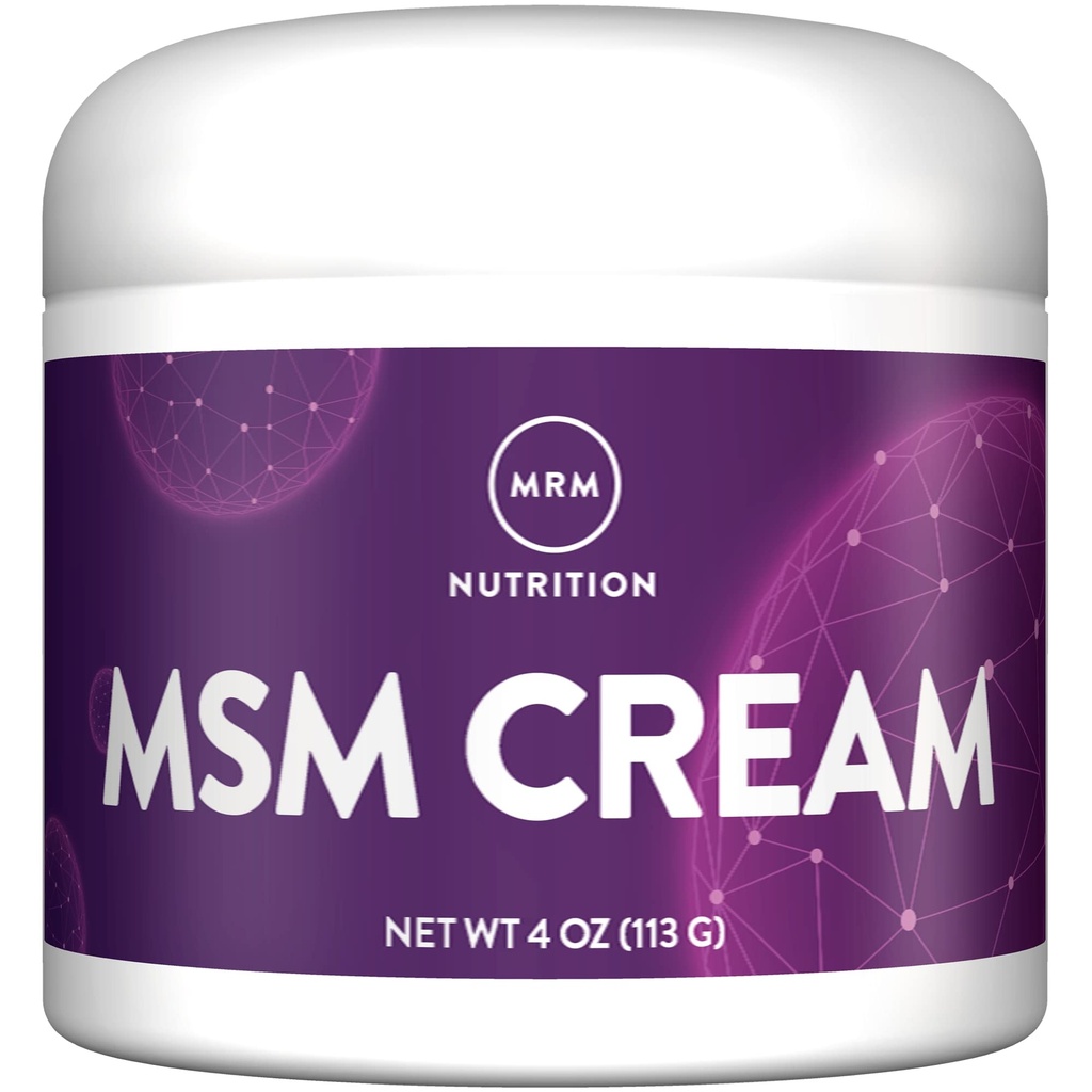 MRM MSM 配有维生素A & D的奶油-4 Oz.