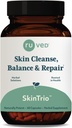 Ruved SkinTrio - Neem 补充 有机 Neem 提取 & Amla, Skin & Microbiome 支持 补充 – 60 蔬菜 Capsules (1 Counter)