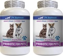 猫坏呼吸家补救措施 - 宠物的PROBIOTICS - 狗猫 - 坏气和呼吸治疗 - 高级免疫靴 - 猫亲生动物宠物终极 - 2瓶(120个治疗)