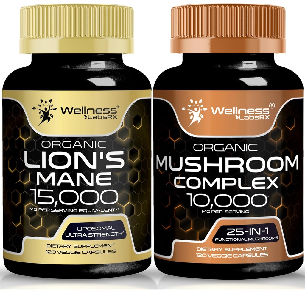 (原始内容存档于2018-09-29). WellNess LABSRX Lions Mane Supples and Mushrom Capsules QQ Bundle.