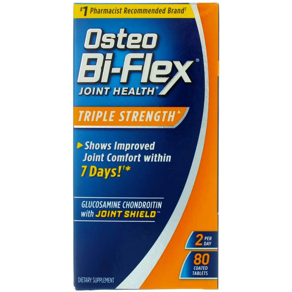 Osteo Bi-Flex 联合健康合用板块 三重强度 - 80厘米,包2