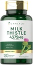Carlyle Milk Thetle Supplement 120 Capsules 高潜力提取器 蔬菜、非GMO、Gluten Free