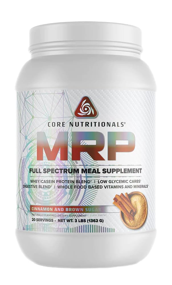 核心营养素 白素 MRP 完全光谱食品替代,全天氨酸支持持续释放,27G蛋白质,20种服务(肉桂和棕糖)