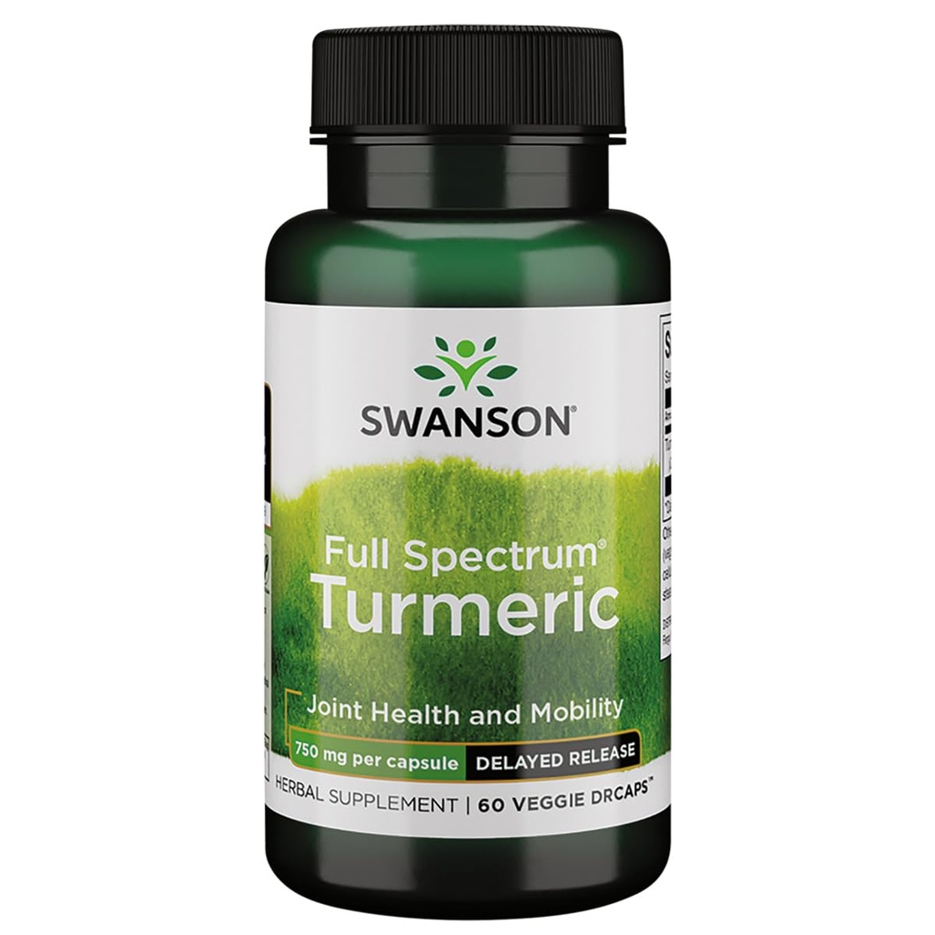 Swanson 完整光谱图 延迟释放 750 毫克 60 Veg Capsules