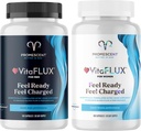 VitaFLUX 男性性能的三重功率硝酸盐补充剂 + VitaFLUX 女性性能硝酸盐助推剂补充剂 增加流通,促进能量和心脏健康,性能,Stamina,能源
