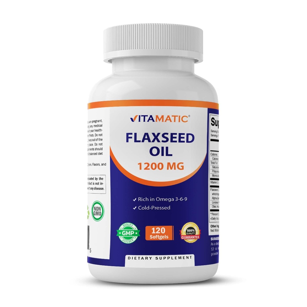 1200 mg – 120 软胶 冷前叶草籽油,含675 mg ALA Omega-3 – 支持心脏健康和整体健康