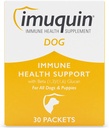 养狗和小狗的Nutramax Imuquin Immune健康补充剂 -- -- 与Beta Glucans、Marine Lipids、维生素和矿物,30个包装