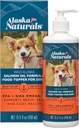 阿拉斯加自然(Alaska Naturals – Wild Alaska Samon Oil Formula Dog Food Topper – EPA和DHA Omega-3 – 健康皮肤的补编,闪光大衣 – 美国制造 – 15.5 oz. 泵瓶