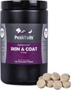 Kala Health PeakTails 皮皮和煤皮支持狗 – 150 块可切片,配有MSM,鱼油,Omega-3和Omega-6 – 支持健康皮皮,Shiny Coat