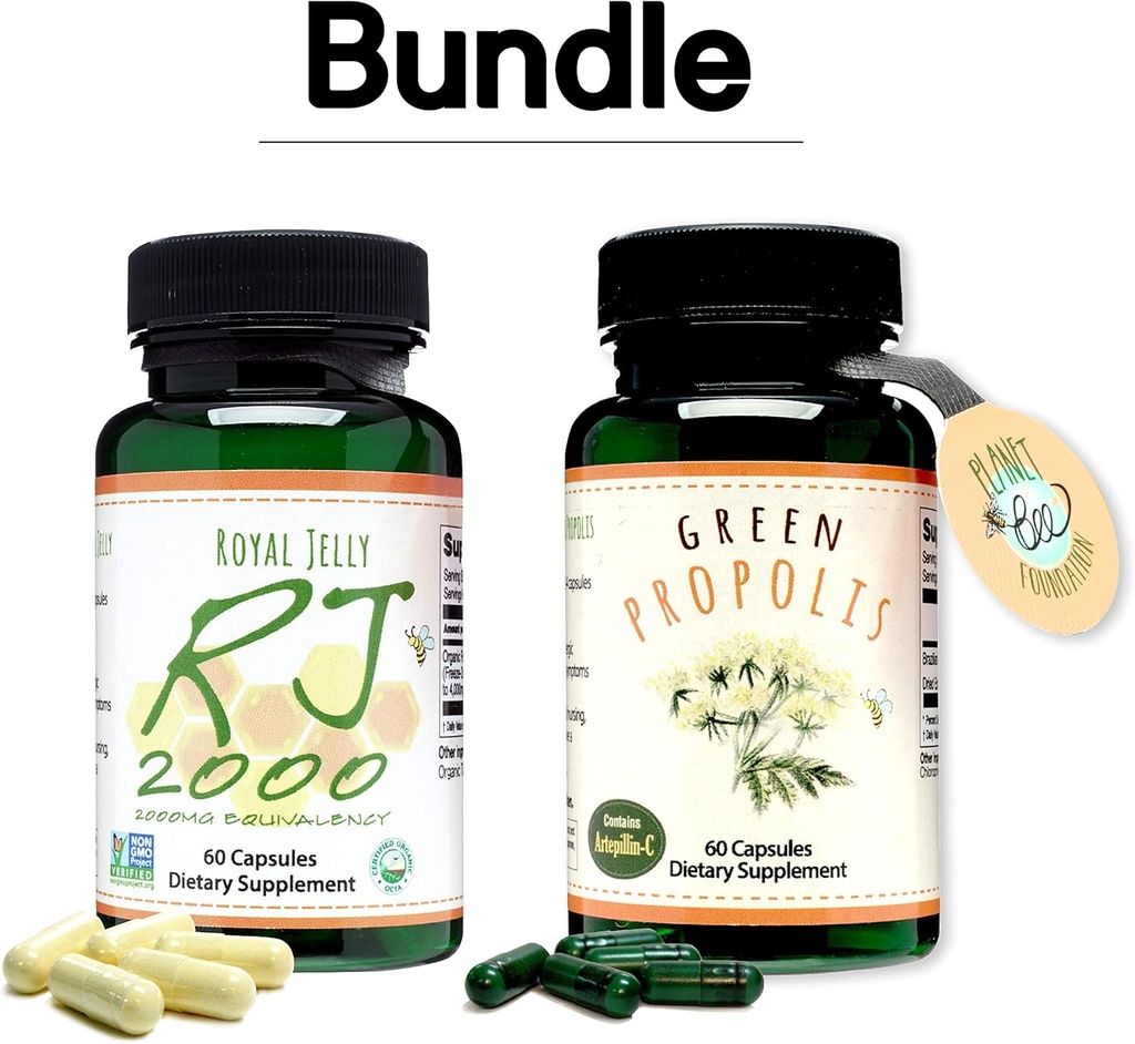 Greenbow Royal Jelly 2000mg Equivalency – 非转基因生物 与有机皇家Jelly 60 caps Green Propolis – Green Brazilian Green Propolis, 包含 Artepillin C 60 caps 互联网档案馆的存檔,存档日期2014-12-22.