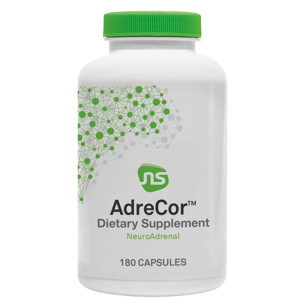 神经科学AdreCor——与Rhodiola Rosea,维生素B6和绿茶提取的肾上腺支持和能量补充——帮助减少Fatigue和脑雾,促进Mood和压力管理(180 Capsules)