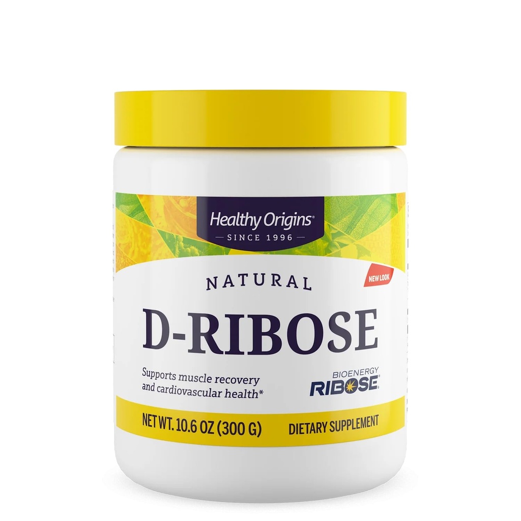 健康原产地 D-Ribose粉(生物能源、非GMO、Gluten Free、能源支持、心脏支持),10.6 Ounce