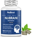 NuBrain 助推器 - 大脑助推器的大脑补充器,记忆,焦点和清晰支持 圣约翰 Wort, Ginkgo Biloba, Bacopa & More - 60 Vegan Capsules QQ 1个月供应