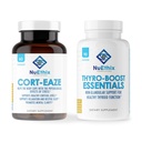 NuEthix 配方 Cortisol和甲状腺支持补充剂 Bundle: Cort-Eaze Cortisol-Control补充剂,60 Capsules,30 Services和Thyro-Boost基本品,90 Capsules