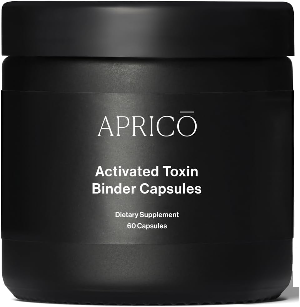 杏仁活化毒素 Binder Capsules 具有活化炭、Zeolite 和 Aloe Vera-解毒支持(60 Capsules)
