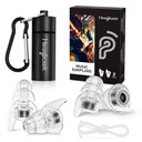 Hearprotek Concert Ear Plugs, 2Pairs 重用高菲德尔力音乐家 Ear Plugs 用于音乐协奏曲 Loud Music-Noise 减音耳保护耳塞用于拉维,庆典,音乐,Tinnitus Relief