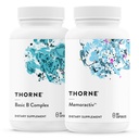 THORNE - Basic B Complex (60 Capsules) & Memoractiv (60 Capsules) Bundle - 支持脑健康,细胞能量生产与聚焦 - Gluten Free, 奶制品自由
