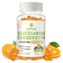 Glucosamine Chondroitin Gummys配有MSM和Merderberry Extra 力量——联合支持,成人、男子和妇女抗氧化剂免疫支持补充。 橙红色