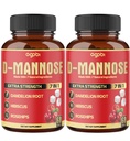 2 包 60 计数 4 个月 - D - Mannose Capsules - 天然尿道切除 健康与免疫支持 - 7in1 配有 Cranberry, Dandelion, Hibiscus & More