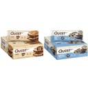 Quest S'mores & Cookies & Cream 浸泡蛋白棒包, 高蛋白质, Gluten Free, Keto, 12 Counter