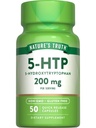 Nature's Truth 5HTP 200mg Capsules | 50 Counter | 5 Hydroxytryptophan | Non-GMO & Gluten 免费补充