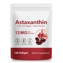 Astaxanthin 补充剂、支持眼、联合、内部循环、皮肤健康、Astaxanthina 抗氧化剂补充剂(1Bag120P)