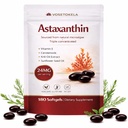 Astaxanthin 补充剂, Astaxanthin 抗氧化剂 Capsules, 180 Softgels, 每人24mg, 6个月供应,来自微藻类、无胶质、非GMO, 支持健康、平衡的生活方式