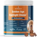NOVEHA 狗眼补充剂(90 Chews) - 愿景支持Lutein + 维生素C & Astaxanthin 抗氧化剂 - 狗眼维生素+鱼油 Omega 3 EPA - 美国制造