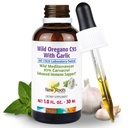 新ROOTS HERBAL 野生OREGNO ORIGANO 油管加蒜(1 fl oz) | 93% Carvacrool OREGNO 油滴,增强免疫支持 Supplement l 非GMO, Vegan, GMP 认证