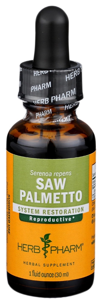 Herb Pharm Saw Palmetto Berry 前列腺支持液提取 - 1 Ounce (DSAW01)
