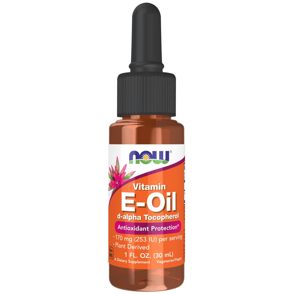 天然维生素E-Oil液体(D-Alpha Tocopherol),抗氧化剂保护*,1-Ounce