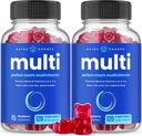 男性的NutraChamps 多维特敏,240个计数,维生素A,B,C,D,E,Biotin,Zinc,Mens Gummy 多维特敏补充剂,Chewable Daily Multi Gummy Vitamins for Men (Pack of 2)