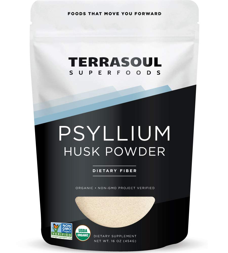Terrosoul超级食品 有机 P 胡斯克粉, 1 Lb - 超细纹理 → 99% 纯度 → 完美用于无糖烤 → 无紫色面包