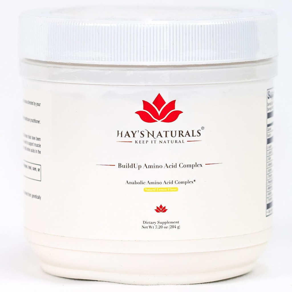Hay's Naturals Build Up - 高级氨基酸复合体 QQ BCAA 配有所有必需氨基酸的粉末,用于精液生长,增强强度和复苏 QQ 30 services QQ天然柠檬火焰