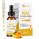 液态 NAC Dropps 1000 MG, NAC 补充 N-乙酰丙烯酸,R-Alpha Lipoic Acid, NAC for Kids & Adults, Imune & Antioxidant Support, Liver & Lung Health, Orange Flavor, 0 Sugar, 2FL OZ