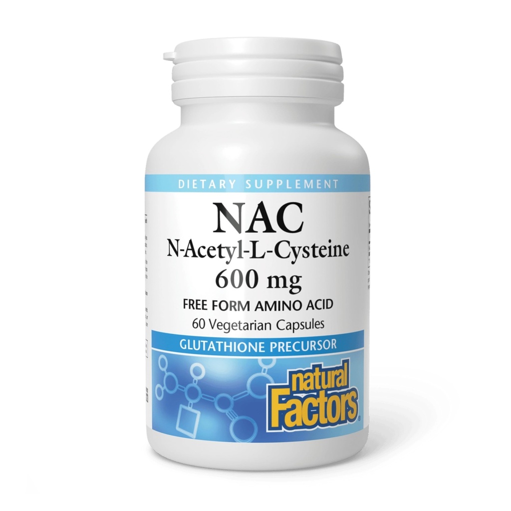 N-乙酰-L-Cysteine 600 毫克 - 支持健康活体和肺脏 - 抗氧化剂支持补充 支持免疫系统健康 - 60 植物卡普尔(60种服务)