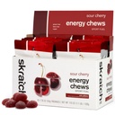 Skratch Labs Energy Chews QQ Cafeine Gummys for Running, Cycling, and Sports Profession QQ Gel 替代品 酸樱桃(10 Pack) Gluten Free, Vegan 维加恩