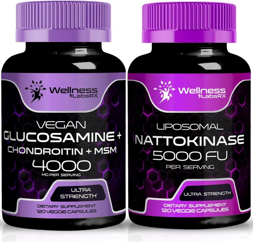 (原始内容存档于2019-09-25) (英语). Wellness LABSRX Glucosamine Chondroitin MSM | Nattokinase Capsules