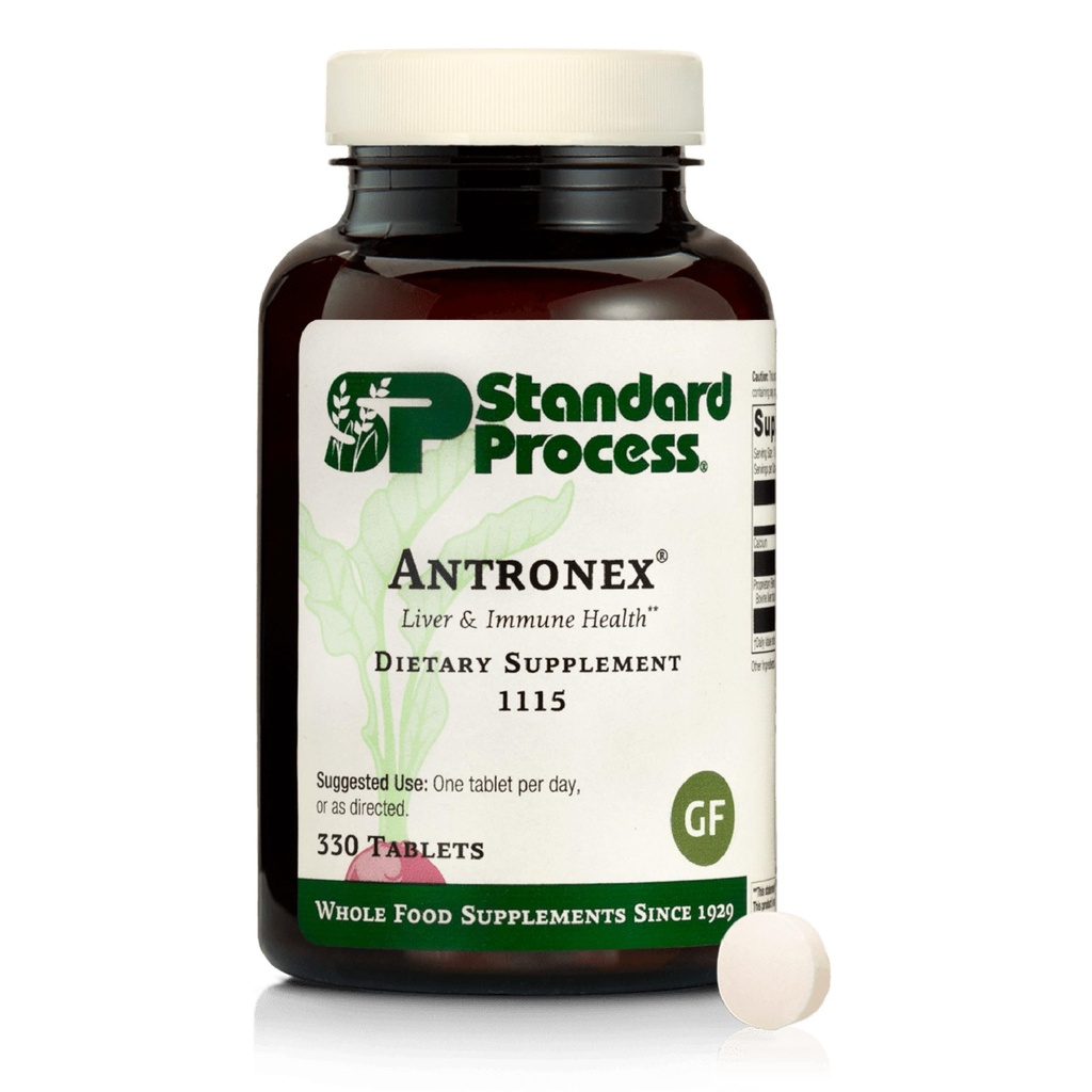 标准工艺 Antronex 肝脏健康饮食补充剂 -- -- 无胶体、无泥体、无油体和无油体免疫护理 -- -- 330 平板电脑