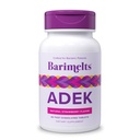 Barimelts ADEK -- -- 60个快速解药片(2-月供应) -- -- 妇女无糖植物维生素,包括维生素A、维生素D、维生素E和维生素K、天然草莓火焰