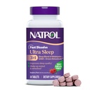 Natrol Ultra Sleep 3 - in -1 100% 无药睡眠援助 与Melatonin, GABA & Botanics, 饮食补充品, Non-Habit Forming, 30 快速溶解片