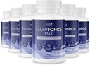 FlowForceMax 草药支持补编 - Saw Palmetto的天然植物配方 提取 | 30块可切片,6个月供应,美国制造
