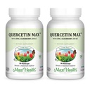 Maxi Health Quercetin 500mg Capsules – 女性和男性锌补充剂 非GMO, Kosher, 和 Gluten-Free Quercetin 配有老年莓维生素C和锌(90 Veg Capsules,包装2)的 Quercetin 补充剂