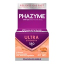 Phazyme Gas Relief,超强气体和成人布洛宁 Relief,180 mg Simethicone Fast Gels, 48 Counter
