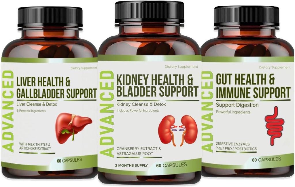 肾脏清洁除毒和修理 -- -- 肾脏支助补充品 -- -- Chanca Piedra、Cranberry、Juniper Berries for Kiney Detox和Bladder Health。