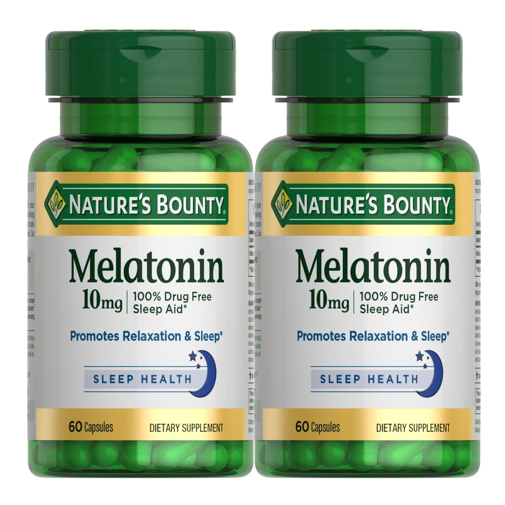 (原始内容存档于2018-07-21). Melatonin by Nature's Bounty, 60 Count (Pack of 2).